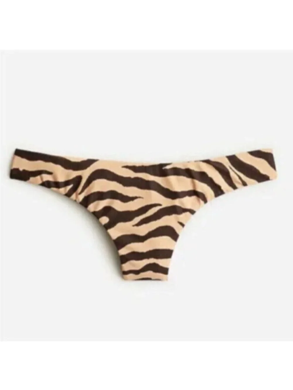 NWT J.Crew Women's Brown Curved-Waist Cheeky Bikini Bottom Size 3X